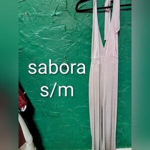 Sabora Pale Silver Stretch Jumpsuit